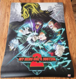 My Hero One's Justice 2 LARGE POSTER 35" x 26" - Brand New