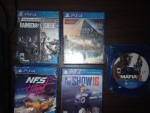 Ps4° -allcords-2 Sony controllers-5 games
