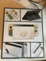 nintendo switch zelda oled console 1 wired controller& 2games for sale