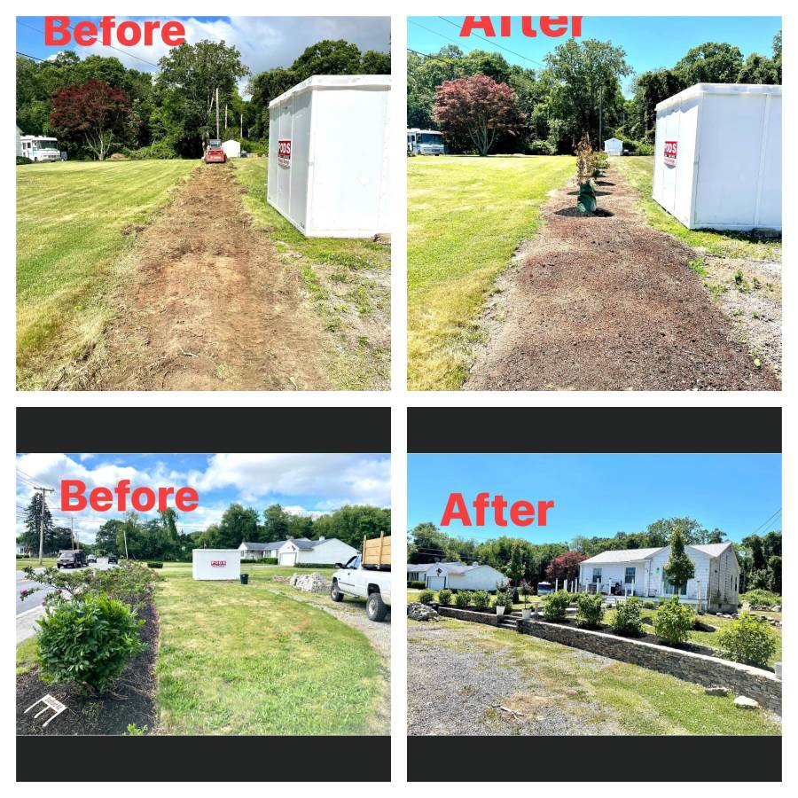landscaping, snow removal, tree cutting, mulch,  fall cleaning