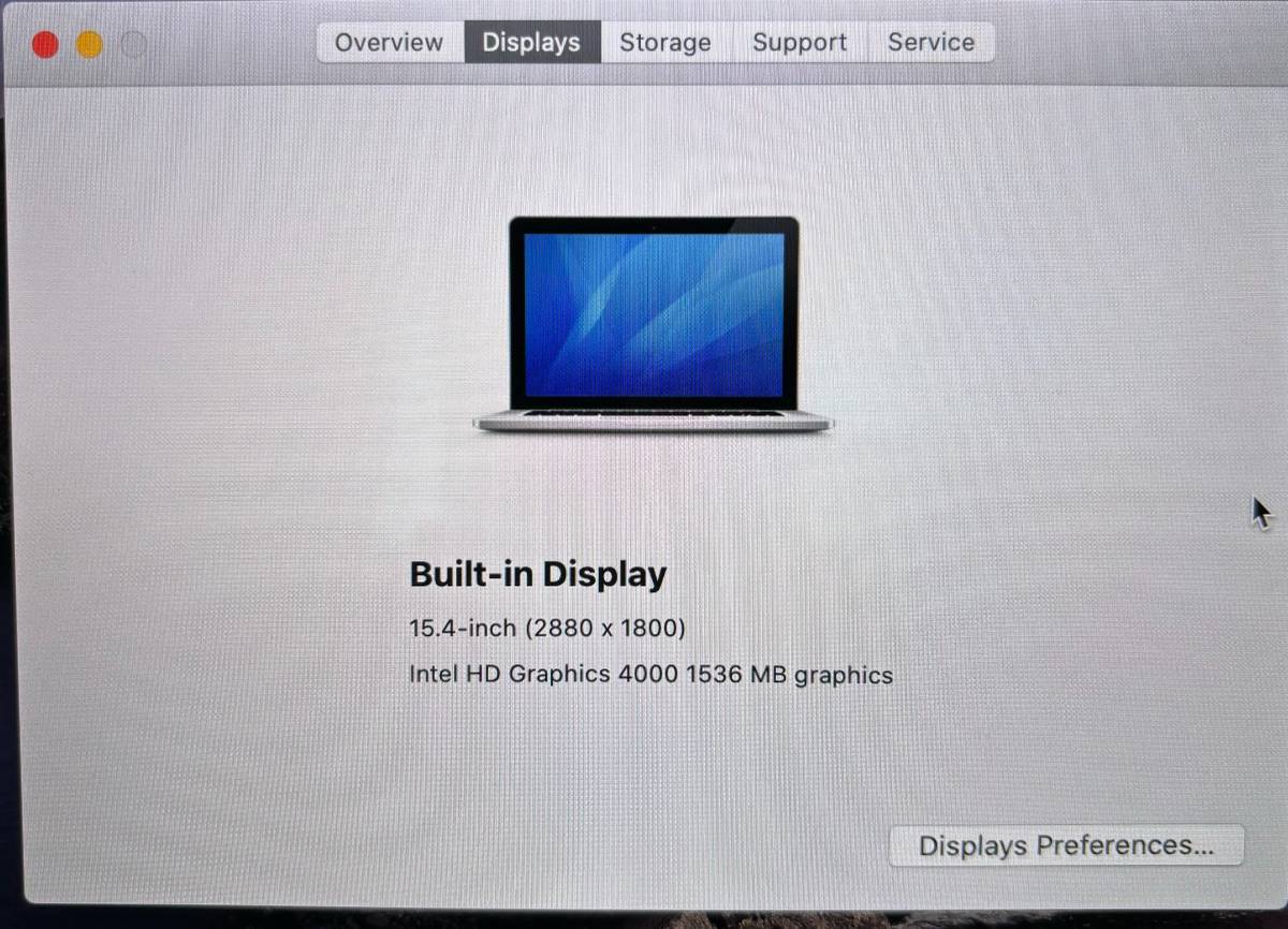 Macbook Pro Retina 15 Inch-2.3GHz Intel Core i7 - 8GB RAM 250GB SSD