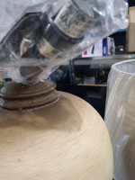 Antique White Resin Table Lamp