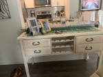 Whitewash buffet table