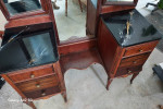Antique vanity makeup table