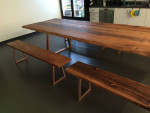 Redwood conference table