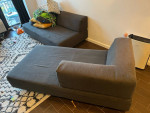 West Elm Tillary Sofa Base & Weighted Corner Back Piece