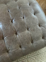 Exquisite Modern Leather Double Chaise Lounge Chair Sofa