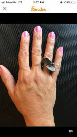 Unique NEW  women's silver ring