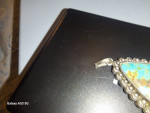Antique Navajo pendulum raw turquoise