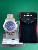 2000 Blue Tudor Chronograph 79280 with 2023 Service