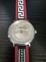 🔥 NEW Versace V-Circle Men’s Gent Watch, Ve5a-802747 Red and Silver
