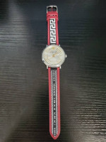 🔥 NEW Versace V-Circle Men’s Gent Watch, Ve5a-802747 Red and Silver