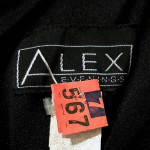 Black Lace Spaghetti Strap Gown (Maxi/Prom Dress) by Alex Evenings 00P