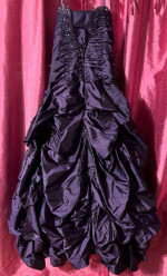 PROM Gorgeous Gown Deep Purple Princess Style Seqins Galore