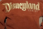 DISNEYLAND Resort Spirit Jersey Peach Gold Medium Sherpa Fleece Hoodie