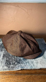 Brown Newsboy Cap