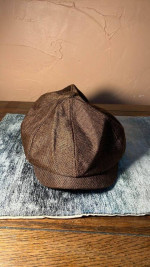 Brown Newsboy Cap