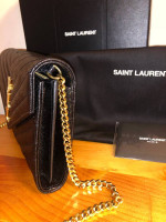 YSL CASSANDRE ENVELOPE CHAIN WALLET/PURSE