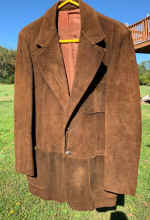 Suede Leather Blazer Jacket