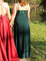 Formal Dress - Emerald Green, Size Medium