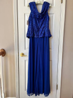 Formal long dress. Royal Blue. Size 16. New with tag.