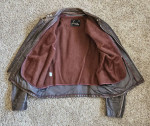 Lesco Café Racer Leather Motorcycle Jacket