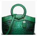 GREEN Vintage Crocodile Pattern Shoulder Bag