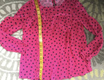 LOT Cat & Jack Size Medium M 7 8 7-8 Pink Heart Navy Skirt Polka Dot T