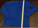 LOT Gymboree Kid Girl Blue White Stripe Sweater Sweatshirt Hi Lo Large