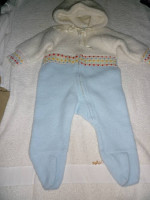 Carter's One Piece Hooded Winter Jumpsuit, Size 3 mos