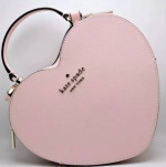 Kate Spade New York~ NEW Heart Shaped Handbag Purse~ Chalk Pink Color
