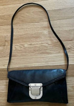 Michael Kors Black Leather Crossbody Bag