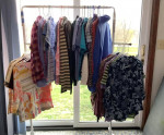Women’s ladies shirts tops blouses lot size medium Mens sz L Polo
