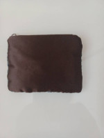 New mini brown beaded purse & matching wallet