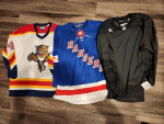 Hockey Jersey Mens NHL Panthers & Rangers Vanbiesbrouck Set 3 NEW