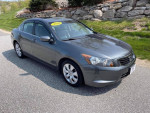2008 Honda Accord EXL FWD, grey sedan with heated leather seats, sunroof, 56K miles, one owner.