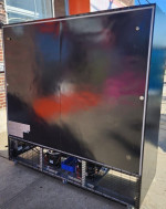 DUKERS 3 GLASS DOOR SLIDING REFRIGERATOR