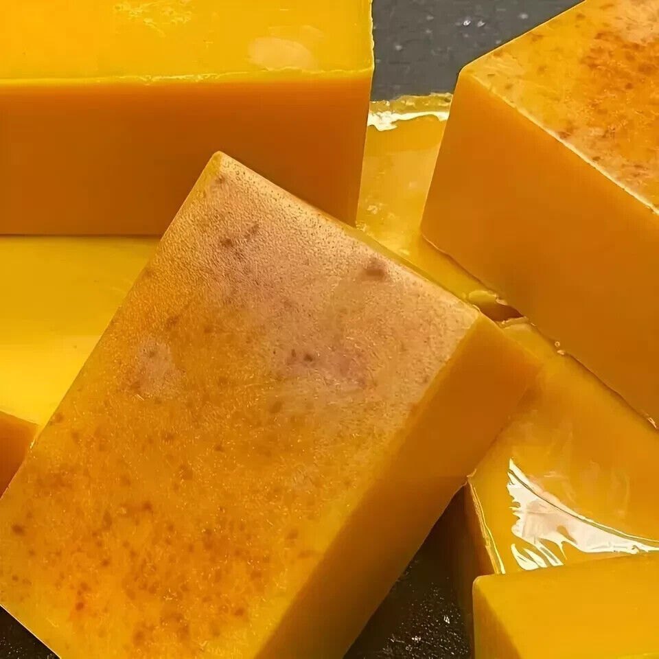Turmeric and Kojic Acid Glow Soap - Handmade Skin Brightening with Lemon