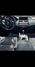 Interior view of a 2011 Honda Accord EX with low mileage and clean title for sale.