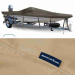 Premium Silvercloud Boat Cover Fits 16'6 Bass Cat Jon