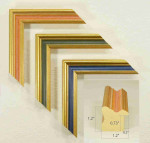 Colorful Stylish Picture Wood Frames. Width 1.2" x Height 1.2".