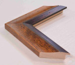 Brown wooden frame for painting, poster or photo Width 1.65 inches, Height 0.8 inches.