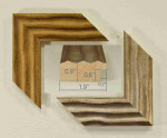 Wooden frame Three waves, width 1.9 inches.