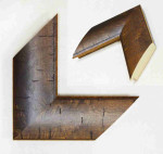 Brown frame for Diploma, Picture, Poster or Photo, 3.3 inches wide, 1.42 inches high.