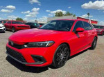 2022 Honda Civic LX in red with 28k miles, clean title, and features like Apple CarPlay and backup camera.