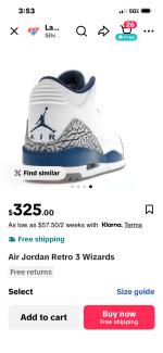 Air Jordan Retro 3 Wizard