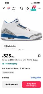 Air Jordan Retro 3 Wizard