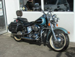 2007 Harley Davidson FLH Heritage (Light Blue w/ Black) Bike Runs Good