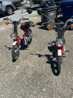 Two Yamaha QT50 Yamahoppers