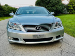 Front view of a silver 2010 Lexus LS 460 with low miles and premium features.